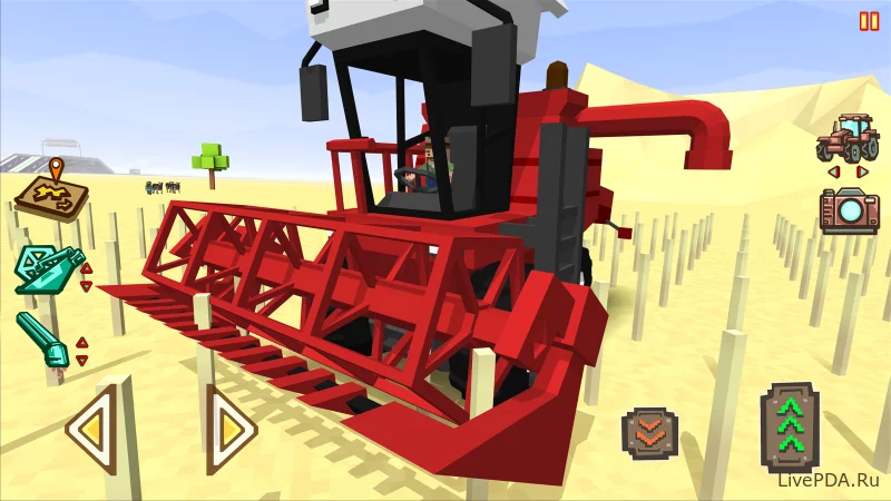 Скриншот для приложения Blocky Farm Racing & Simulator for Android №4