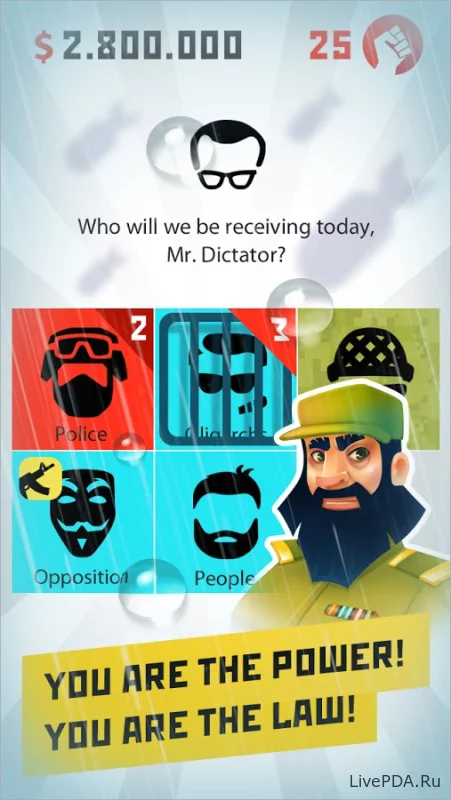 Скриншот для приложения The Dictator: The Revolution for Android №2