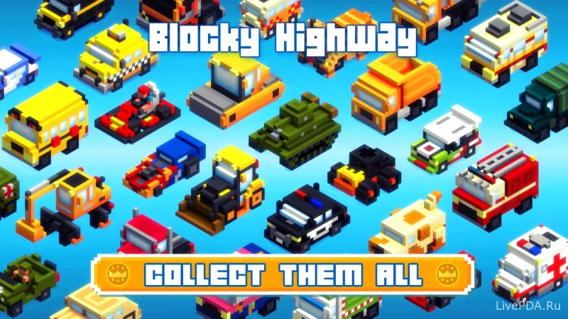 Скриншот для приложения Blocky Highway: Traffic Racing for Android №3