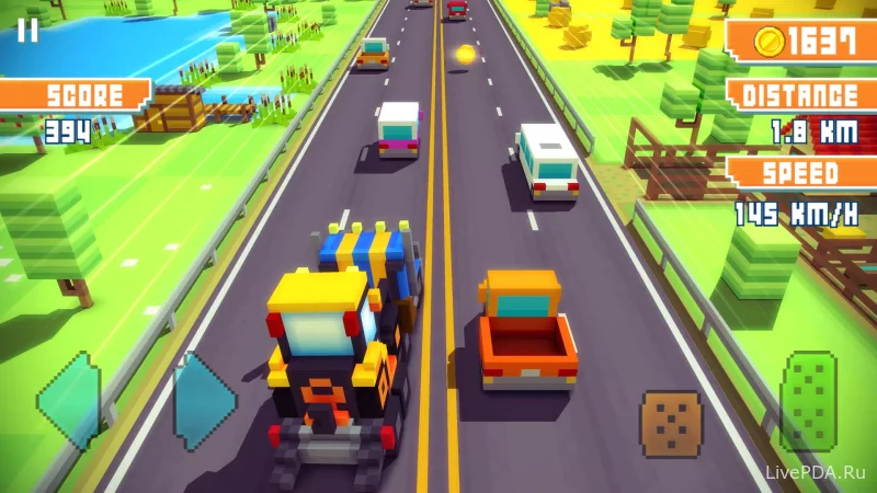 Скриншот для приложения Blocky Highway: Traffic Racing for Android №4