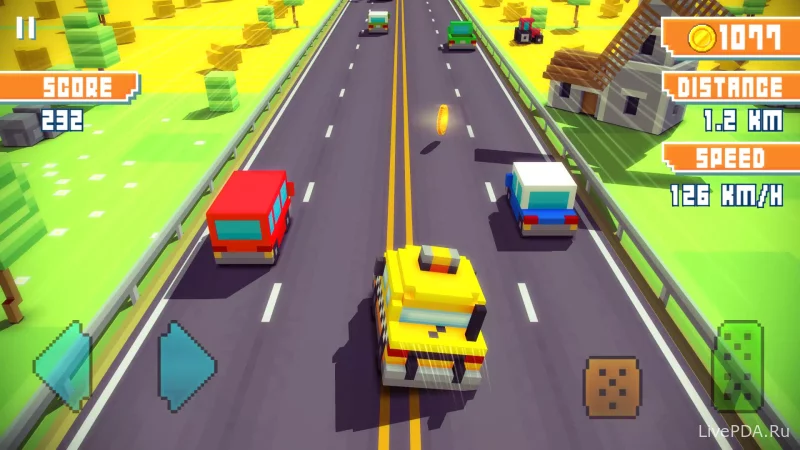 Скриншот для приложения Blocky Highway: Traffic Racing for Android №5