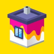 Логотип House Paint - Раскраска домов для детей
