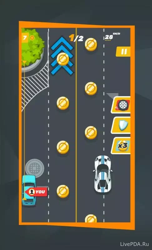 Скриншот для приложения Car Racing Online for Android №4