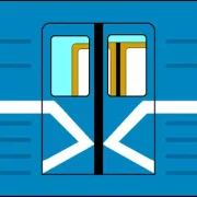 Логотип Поезд метро 2D