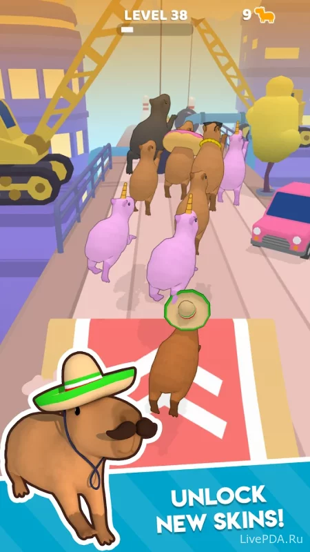 Скриншот для приложения Capybara Rush for Android №3