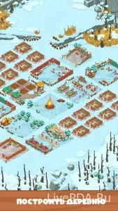 Скриншот №1 Icy Village: Tycoon Survival - построй поселение среди снегов
