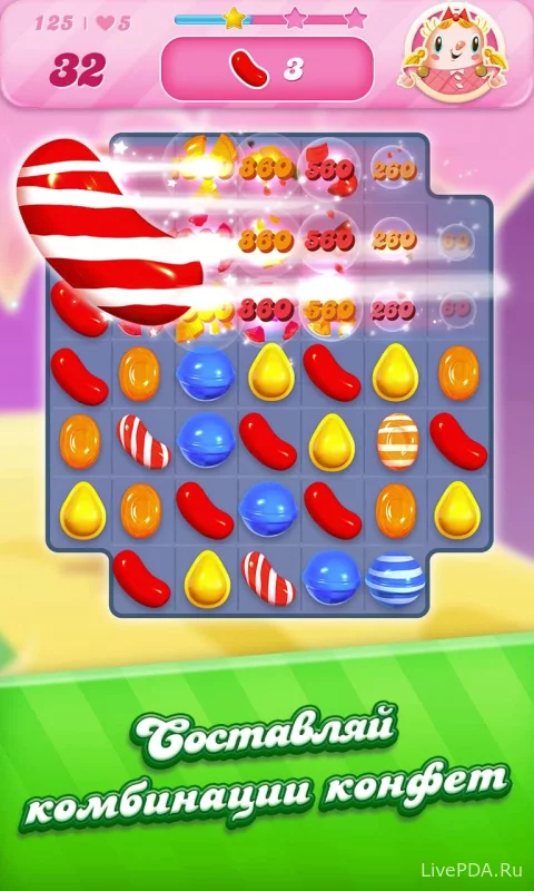 Скриншот для приложения Candy Crush Saga №3