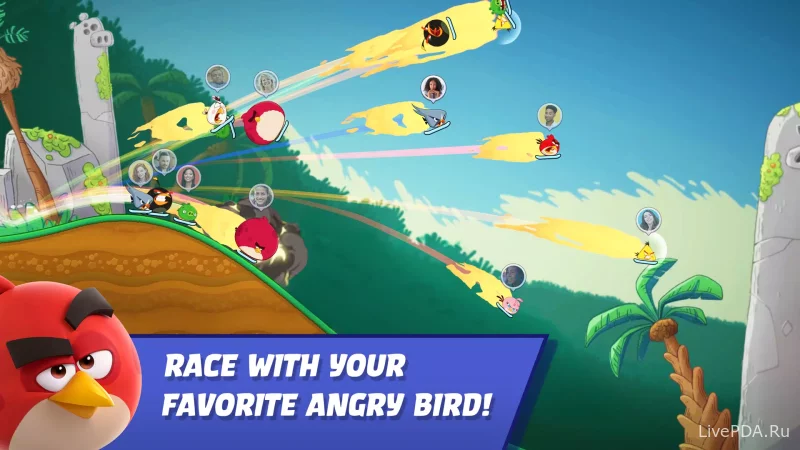 Скриншот для приложения Angry Birds Racing №1