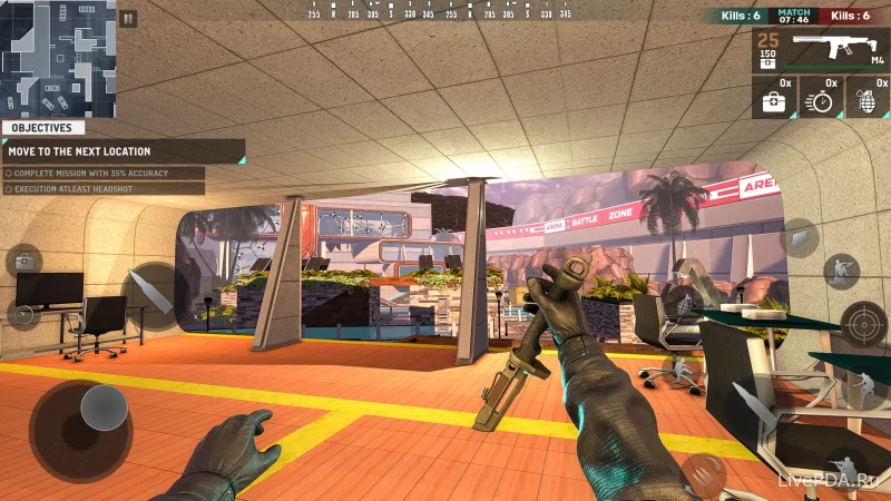 Скриншот для приложения BattleZone: PvP FPS Shooter for Android №4