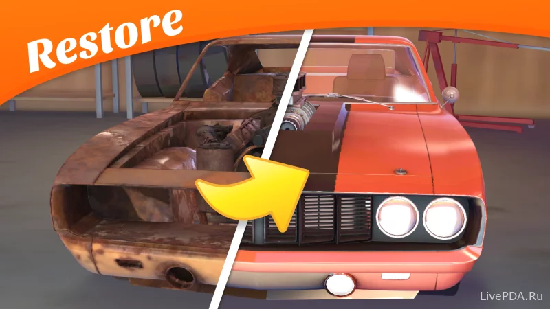 Скриншот для приложения Car Restore - Car Mechanic for Android №1