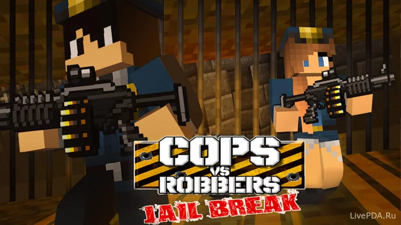 Скриншот для приложения Cops Vs Robbers: Jailbreak (взлом, много денег и оружия) №4