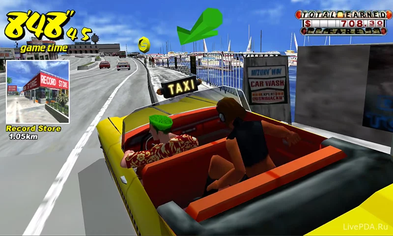 Скриншот для приложения Crazy Taxi Classic №2