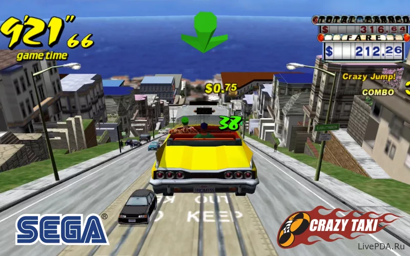 Скриншот для приложения Crazy Taxi Classic №4