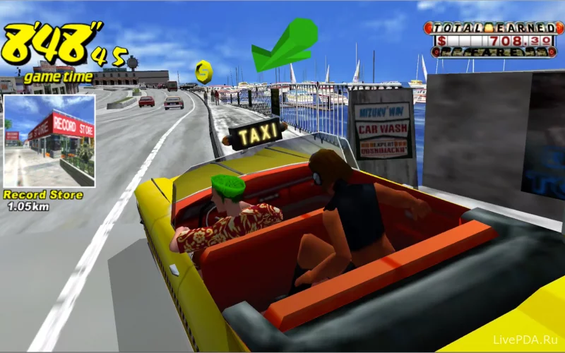 Скриншот для приложения Crazy Taxi Classic №5