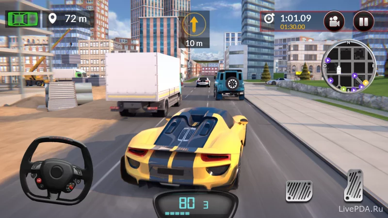 Скриншот для приложения Drive for Speed: Simulator (hacking for money) for Android №2