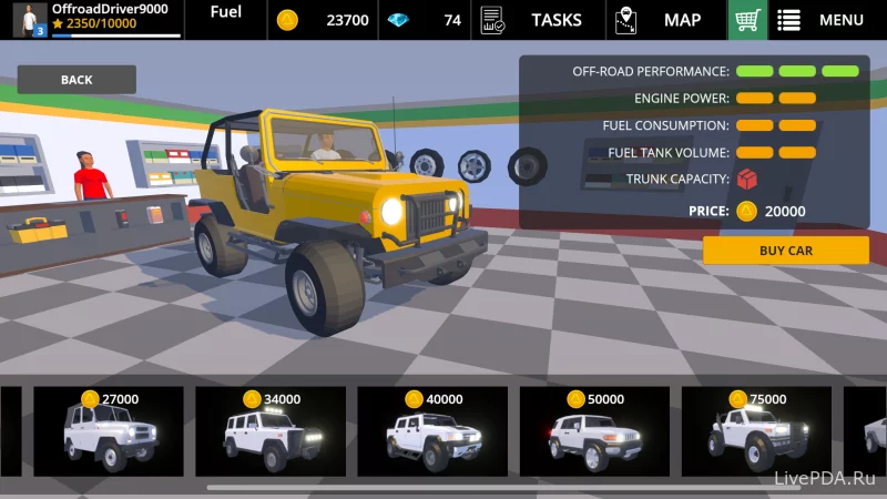 Скриншот для приложения Driving Zone: Offroad (hacking, a lot of money) for Android №5