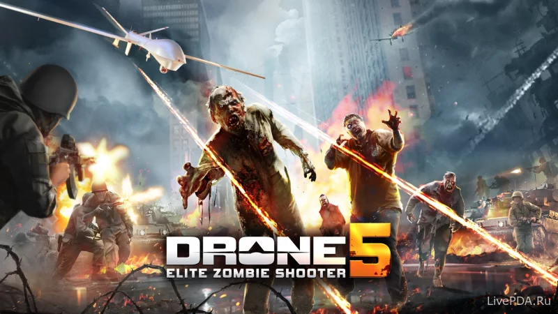 Скриншот для приложения Drone 5: Elite Zombie Shooter №1