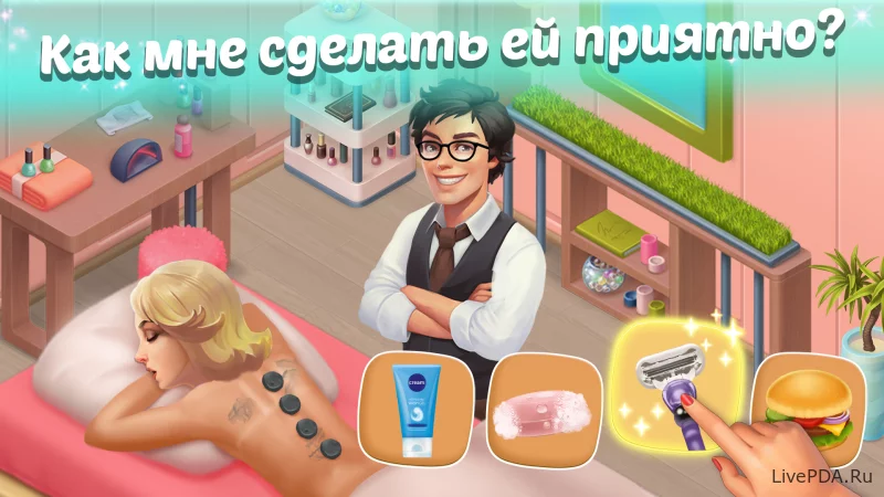 Скриншот для приложения Family Hotel: love & match-3 for Android №1