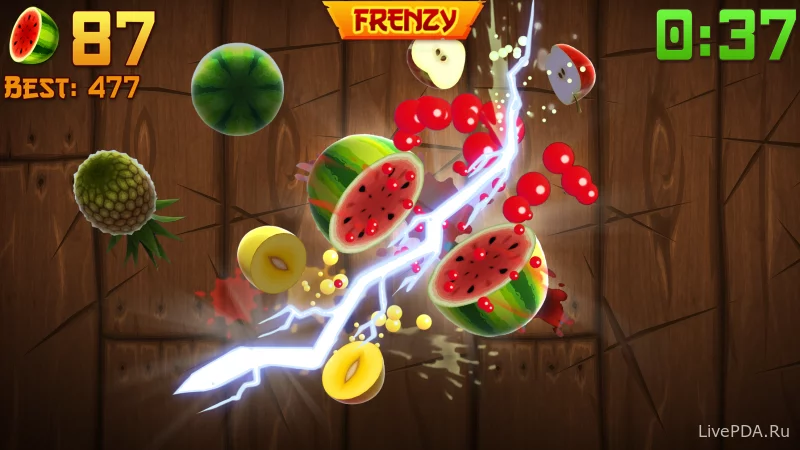 Скриншот для приложения Fruit Ninja №1