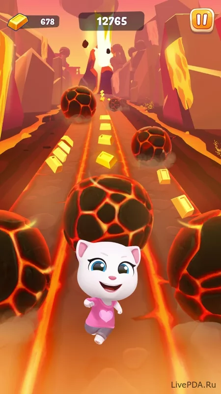 Скриншот для приложения Talking Tom: A Race against time for Android №2