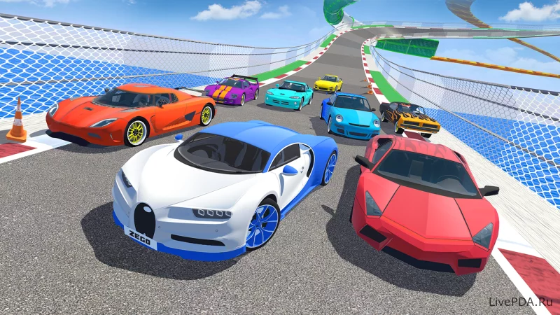 Скриншот для приложения GT Car Stunt Master 3D for Android №1