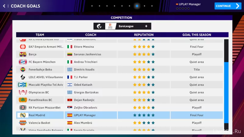 Скриншот для приложения iBasketball Manager 23 for Android №5