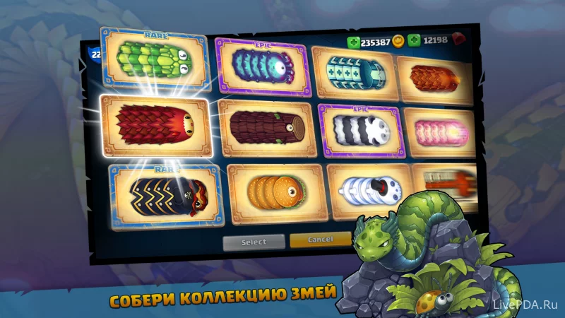 Скриншот для приложения Little Big Snake (мод, без рекламы) №3