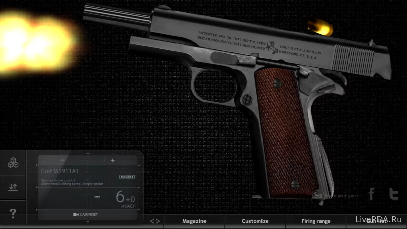 Скриншот для приложения Взлом Magnum 3.0 Gun Custom Simulator №1