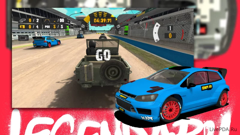 Скриншот для приложения Rallycross Track Racing for Android №3