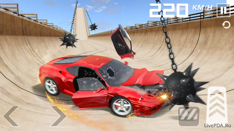 Скриншот для приложения Car Crash Compilation Game for Android №5