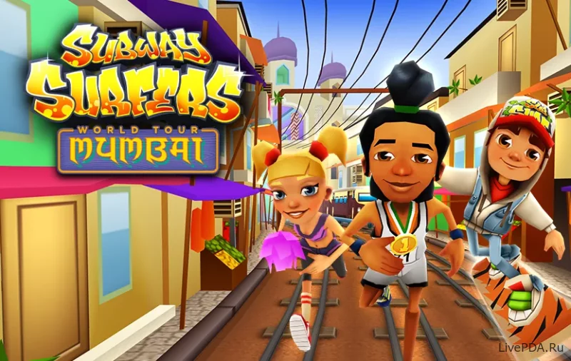 Скриншот для приложения Subway Surfers Mumbai №4