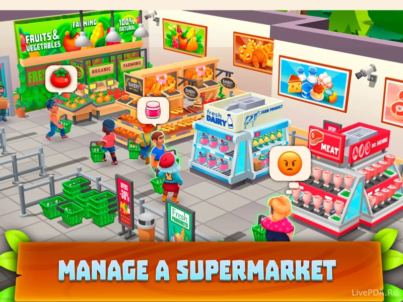 Скриншот для приложения Supermarket Village - Farm Town №5