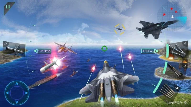 Скриншот для приложения 3D Aerial Battles for Android №1