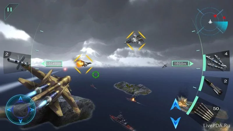 Скриншот для приложения 3D Aerial Battles for Android №4