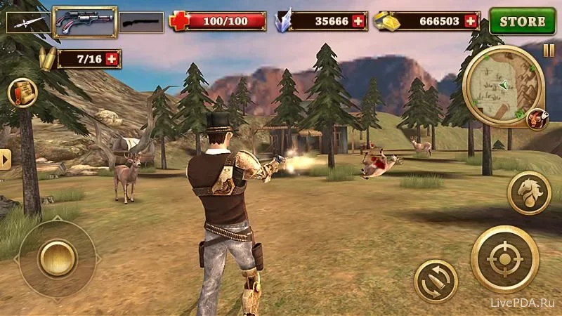 Скриншот для приложения Fire from the West - West Gunfight for Android №4