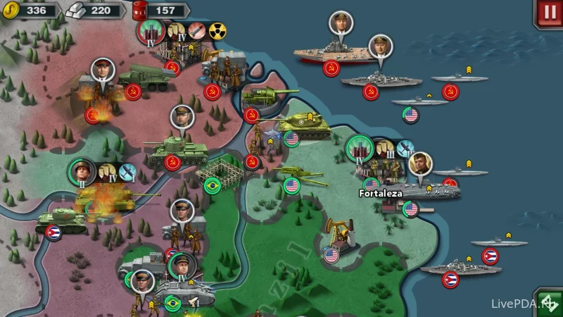 Скриншот для приложения World Conqueror 3-WW2 Strategy for Android №1