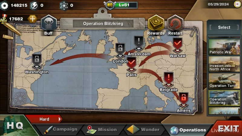 Скриншот для приложения World Conqueror 3-WW2 Strategy for Android №4