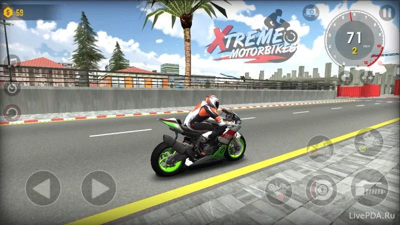 Скриншот для приложения Xtreme Motorbikes (hacking on the menu) for Android №2