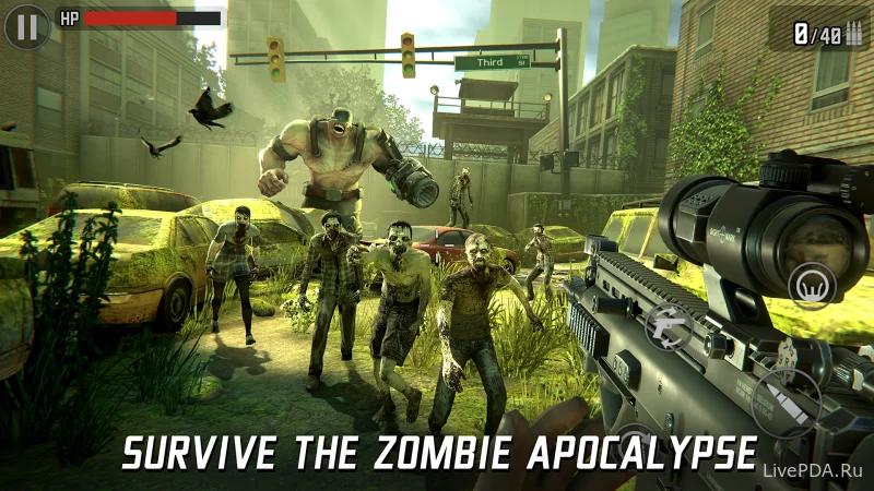 Скриншот для приложения Last Hope 3: Sniper Zombie War for Android №3