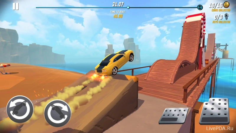 Скриншот для приложения Stunt Car Extreme for Android №1