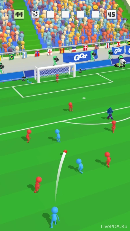 Скриншот для приложения Super Goal: Fun Soccer Game №4