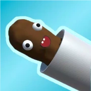 Логотип Какашка в трубе - весёлая игра