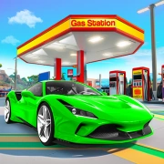 Логотип Gas Station Car Mechanic Sim